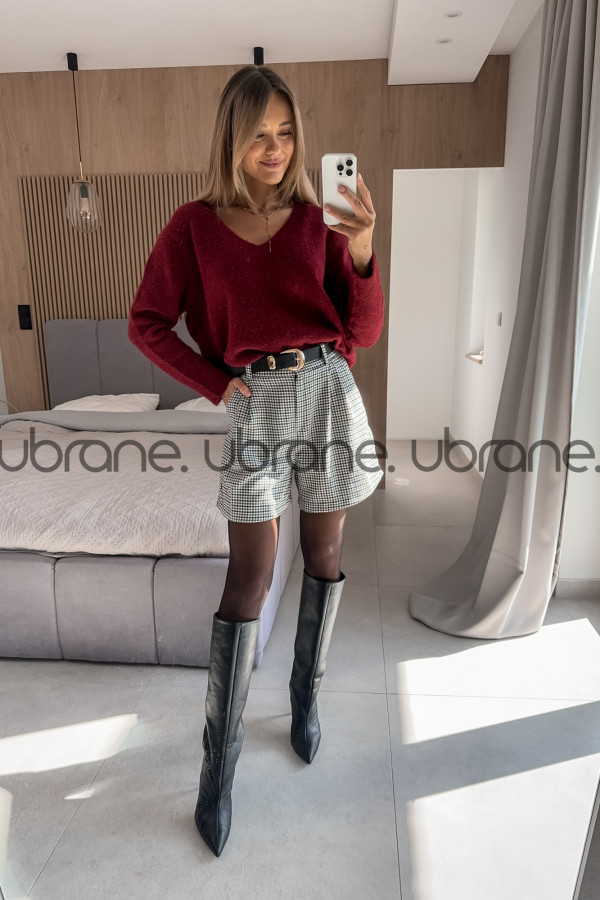 SWETER ROMA BURGUND