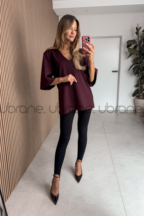 T SHIRT KALA OVERSIZE BORDO 2