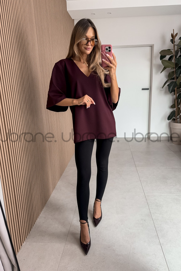 T SHIRT KALA OVERSIZE BORDO 3