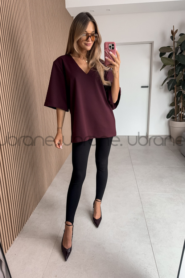 T SHIRT KALA OVERSIZE BORDO 5