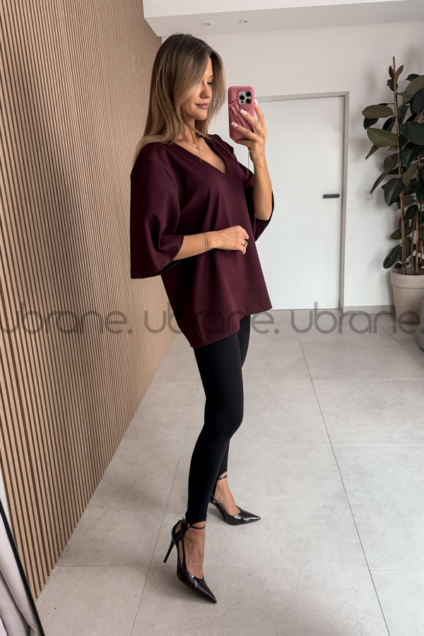 T SHIRT KALA OVERSIZE BORDO 7