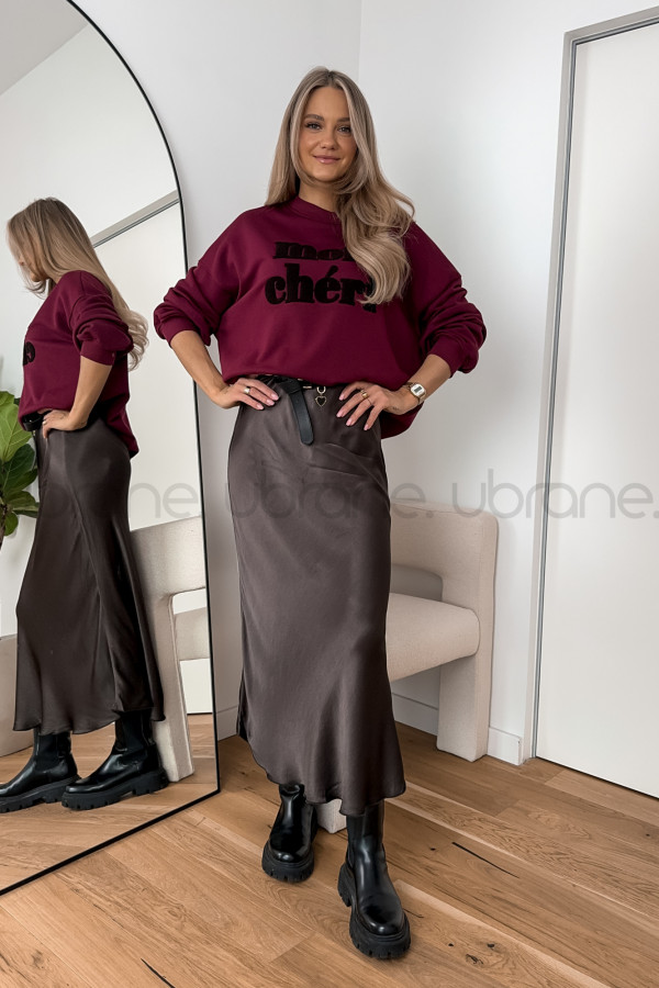 BLUZA MON CHERI BORDOWA 3