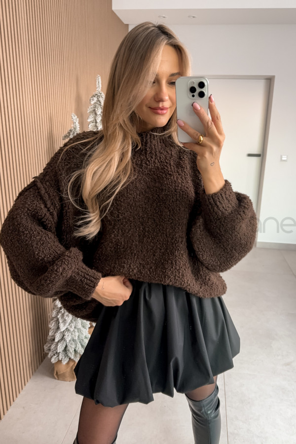 SWETER NINA CZEKOLADA