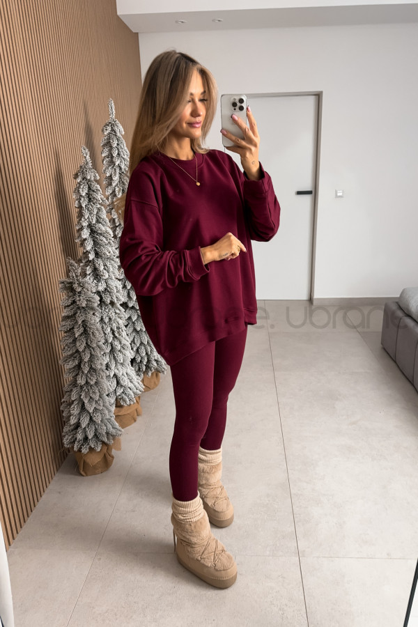 BLUZA LANA LONG BORDO 2