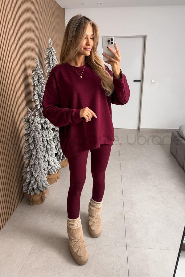 BLUZA LANA LONG BORDO 11