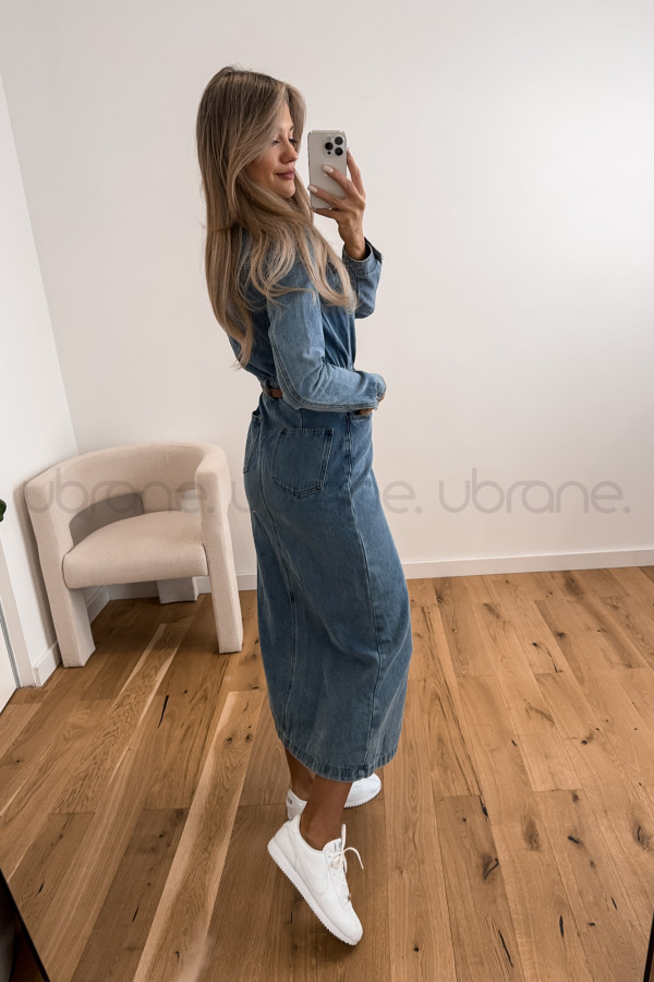 SUKIENKA CLARA JEANS NIEBIESKA 5